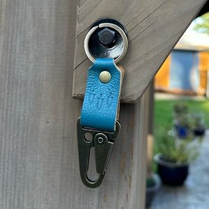 Portland Leather Goods Turquoise Keychain - Short 🦄
